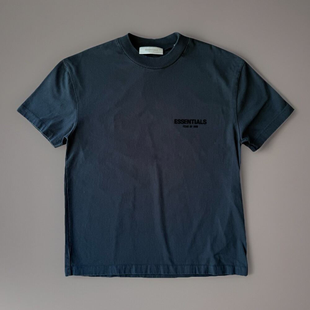 Fear of God Essentials Shirt Small Black LS Cotton Minimalist Streetwear Chicago